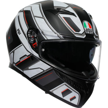 AGV K3 Helmet - Rivia - Matte Black/White - Small 2118381004-019-S | Street Full Face Adult Helmet