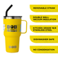BOBs 30Oz Heavy Duty Double Wall Vacuum Insulated Tumbler with Straw and Handle