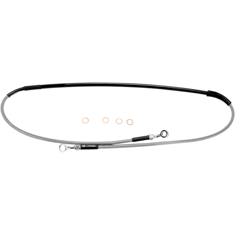 Moose Racing Brake Line - Front - Stainless Steel - Kawasaki/Suzuki K02-1-046/P