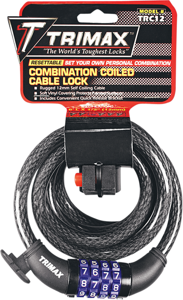 TRIMAX Combo and Cable Locks - 72" TNRC126