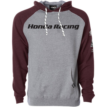 FACTORY EFFEX Honda Racing Hoodie - Heather/Burgundy - Medium 23-88302