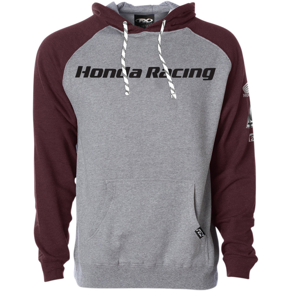 FACTORY EFFEX Honda Racing Hoodie - Heather/Burgundy - Large 23-88304