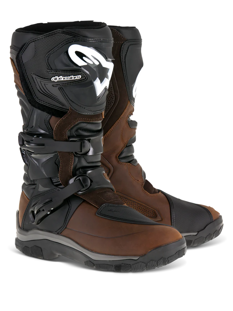 Alpinestars Corozal Adventure Drystar Boots Brn Oiled Leather Sz 08