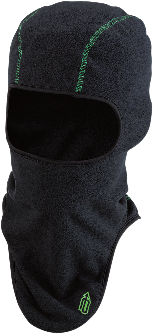 Arctiva Balaclava Fleece - Black/Green - Small/Medium 2503-0363