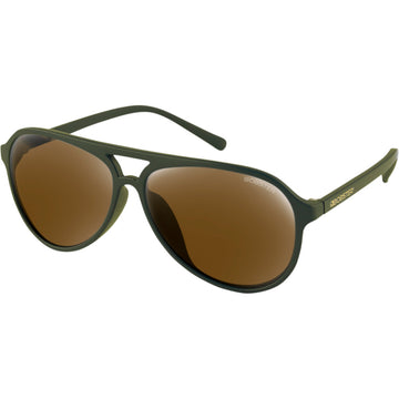 BOBSTER Maverick Sunglasses - Matte Olive - Brown HD Gold Mirror Lens BMAV102HD