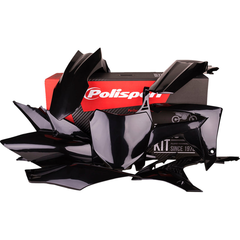 POLISPORT Body Kit - Complete - '14-'17 Black - CRF 250R/450R 90562 by Polisport