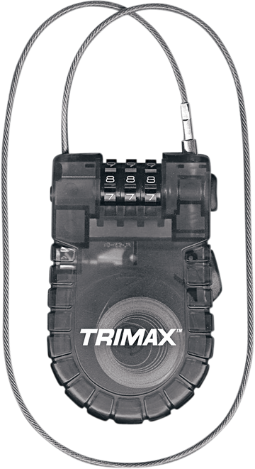 TRIMAX Cable Combination Lock - Retractable T33RC