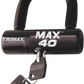 TRIMAX Max 40 U-Lock - Disc/Cables - Black MAX40BK