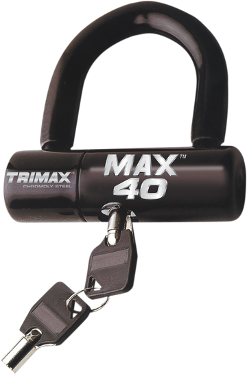 TRIMAX Max 40 U-Lock - Disc/Cables - Black MAX40BK