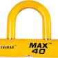 TRIMAX Max 40 U-Lock - Disc/Cables - Yellow MAX40YL