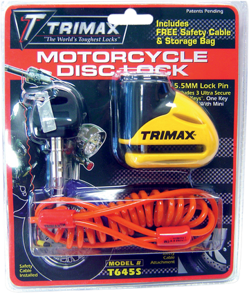 TRIMAX Disc Lock - Yellow - 5.5 mm T645S