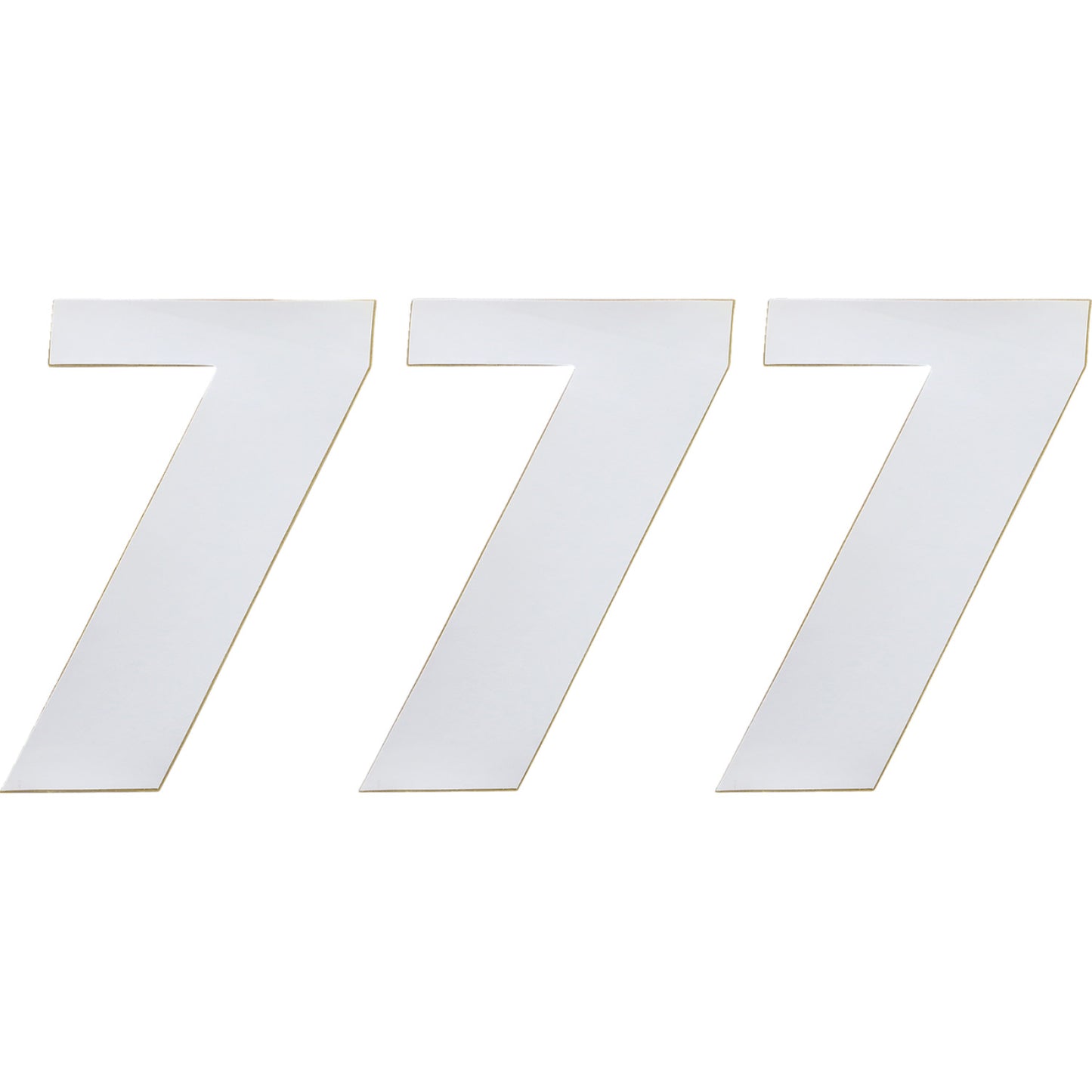 Moose Racing Race Number 7 - White - 6" 80107