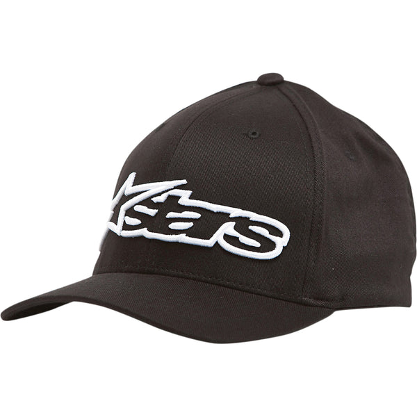 Alpinestars Blaze Flexfit Hat - Black/White - Small/Medium 1039810051020SM