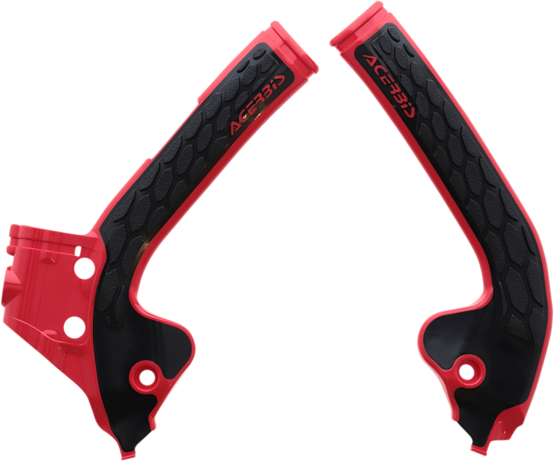 ACERBIS X-Grip Frame Guards - Red/Black - Gas Gas | Husqvarna | KTM 2686041018