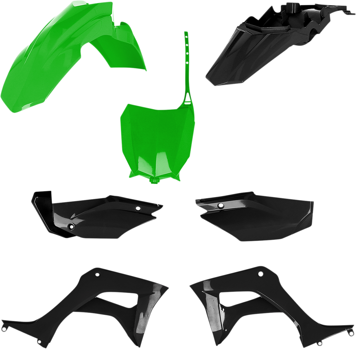 ACERBIS Full Replacement Body Kit - Green/Black 2861931089