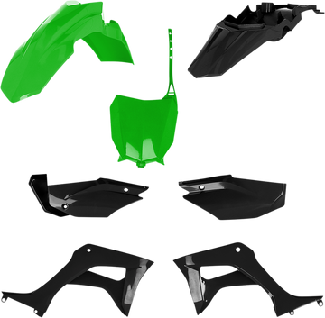 ACERBIS Full Replacement Body Kit - Green/Black 2861931089