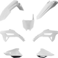 CYCRA 5 Piece Replica Body Kit - Black/White - CRF 250R/450R 1CYC-9431-237