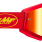 FMF PowerCore Goggles - Flame - Red - Red Mirror F-50051-00008