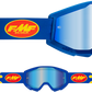 FMF PowerCore Goggles - Flame - Navy - Blue Mirror F-50051-00007