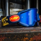 FMF PowerCore Goggles - Flame - Navy - Blue Mirror F-50051-00007