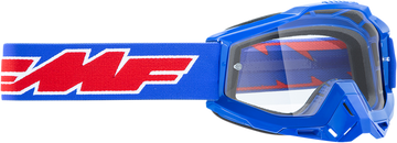 FMF Youth PowerBomb Goggles - Rocket - Blue - Clear F-50047-00002