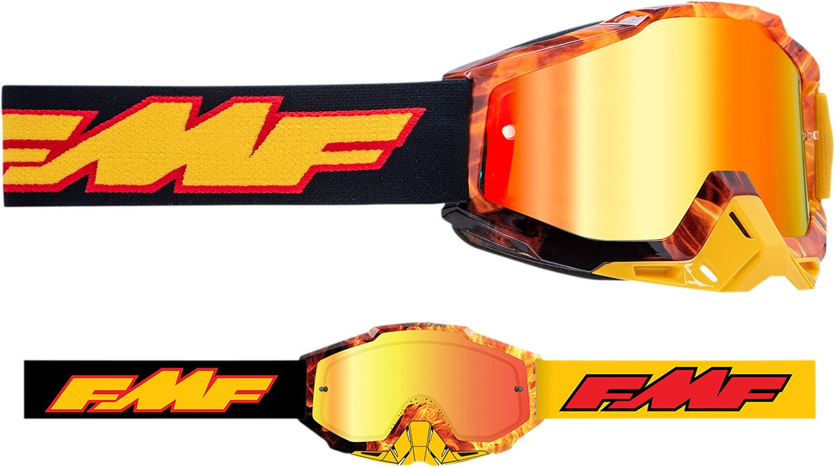 FMF PowerBomb Goggles - Spark - Red Mirror F-50037-00005