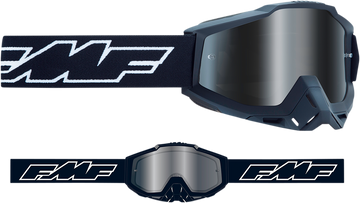 FMF PowerBomb Goggles - Rocket - Black - Silver Mirror F-50037-00001