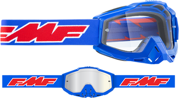 FMF PowerBomb Goggles - Rocket - Blue - Clear F-50036-00002