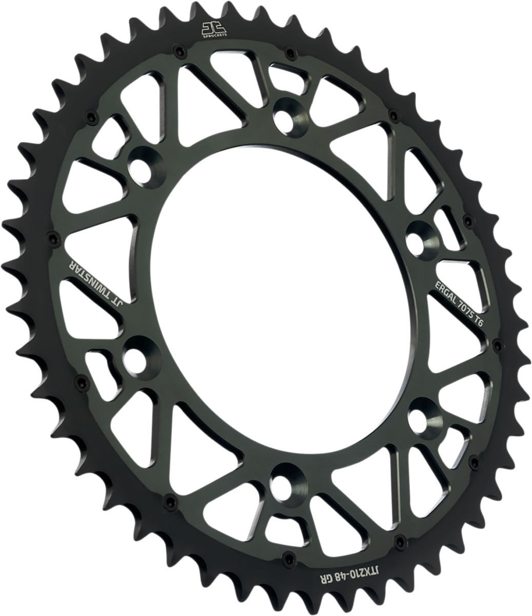 JT SPROCKETS Steel Rear Sprocket - Graphite - 48 Tooth JTX210.48GR by JT Rear Sprockets   Steel Type