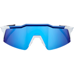100% Speedcraft SL Sunglasses - White - Blue Mirror 60008-00003