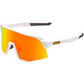 100% S3 Sunglasses - White - Red Mirror 60005-00009