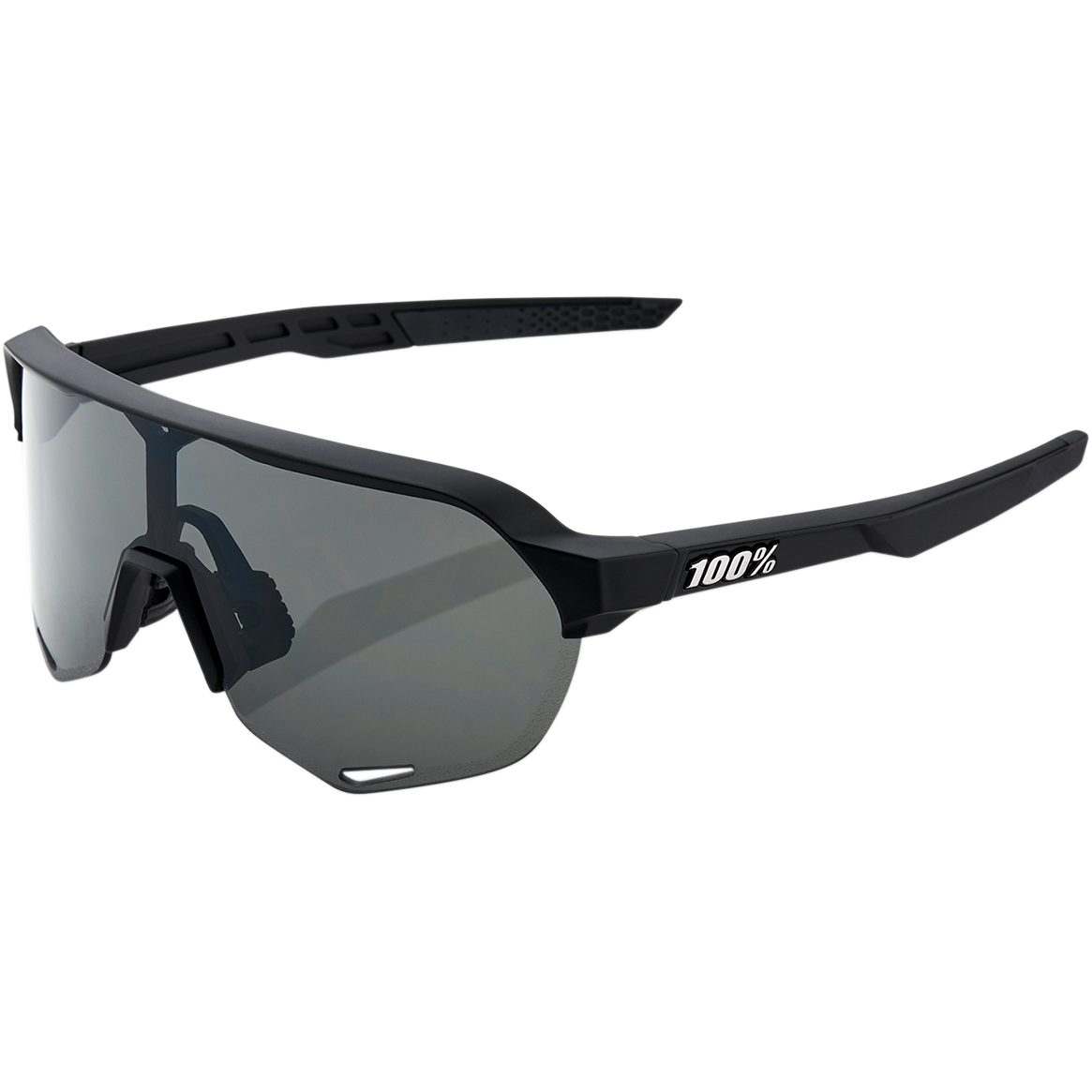 100% S2 Sunglasses - Black - Smoke 60006-00000