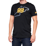 100% BB33 Track T-Shirt - Black - XL BB-32141-001-13