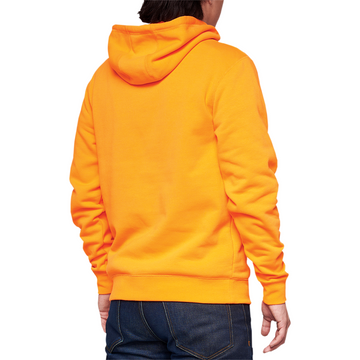 100% BB33 Pullover Kangaroo Pocket Hoodie - Orange - Small BB-36045-476-10