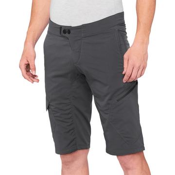 100% Ridecamp Shorts - Charcoal - US 38 40029-00012