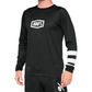 100% R-Core Long-Sleeve Jersey - Black/White - Small 41104-001-10