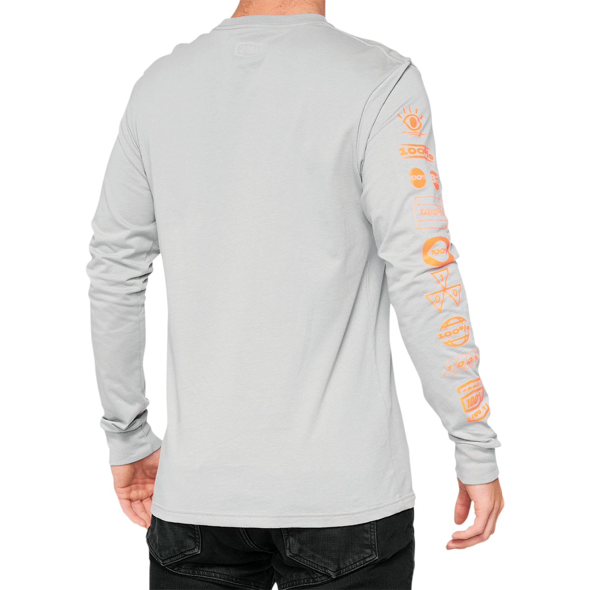 100% Retro Future Long-Sleeve T-Shirt - Vapor - Small 33007-404-10