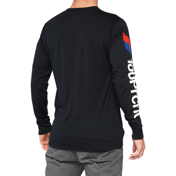 100% Aster Tech T-Shirt - Long-Sleeve - Black - Small 35029-001-10