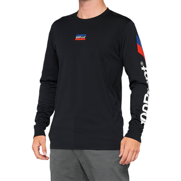 100% Aster Tech T-Shirt - Long-Sleeve - Black - Small 35029-001-10