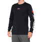 100% Aster Tech T-Shirt - Long-Sleeve - Black - Medium 35029-001-11