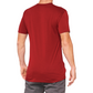 100% Searles Tech T-Shirt - Brick - Small 35027-068-10