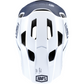 100% Trajecta Helmet - Fidlock - Black/White - XL 80003-00008