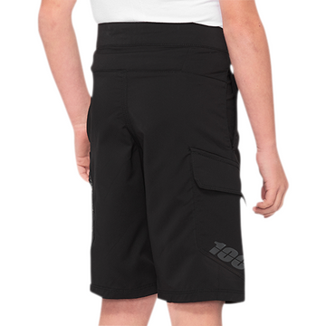 100% Youth Ridecamp Shorts - Black - US 28 40033-00003