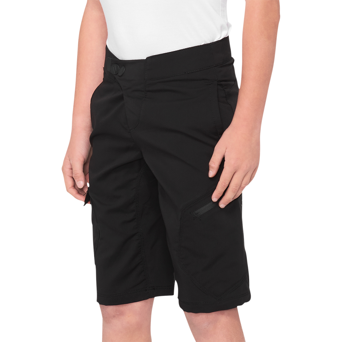 100% Youth Ridecamp Shorts - Black - US 28 40033-00003