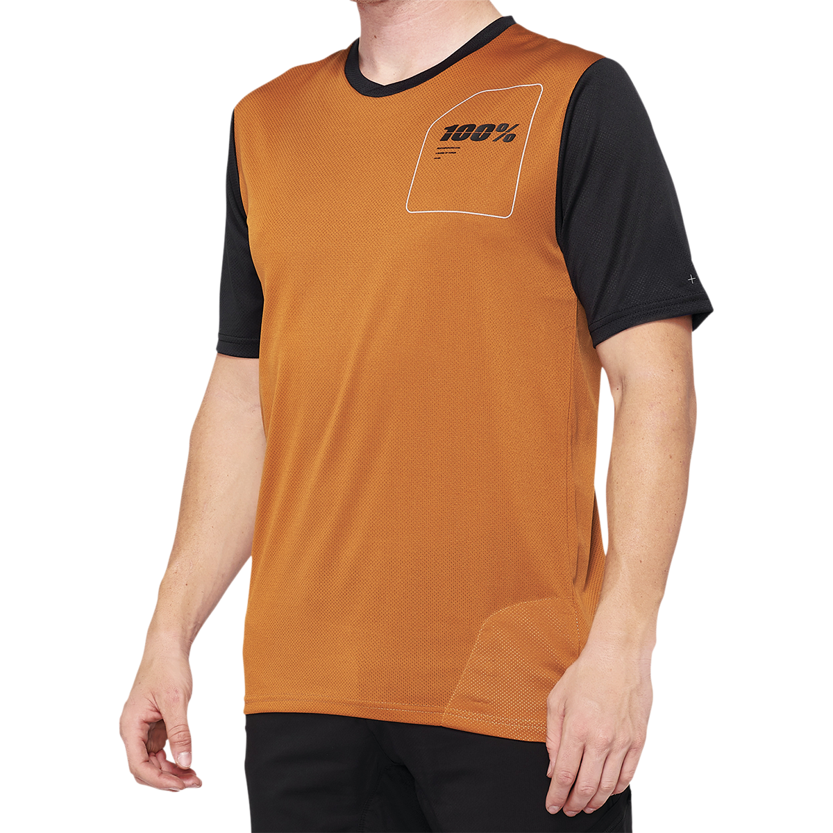 100% Ridecamp Jersey - Terracotta/Black - XL 40027-00018