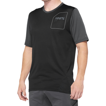 100% Ridecamp Jersey - Charcoal/Black - Large 40027-00007