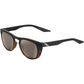 100% Slent Sunglasses - Black - Silver Mirror 61035-404-01