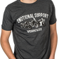 TECMATE Optimate Emotional Support Vehicles T-Shirt - Heather Charcoal - 2XL TA-237CH