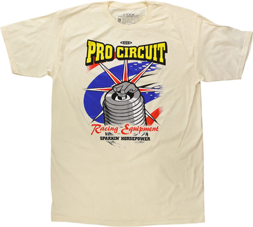 PRO CIRCUIT Spark Plug T-Shirt - Cream - XL 6431750-040