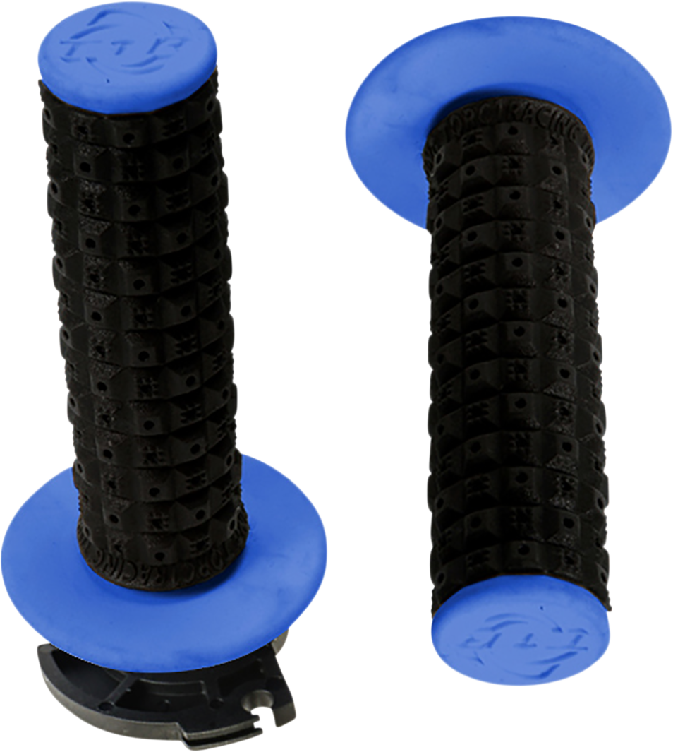 TORC1 Grips - Defy - Lock-On - Black/Blue 2650-0203